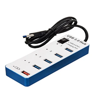 5Gbps USB 3.0 4 Port HUB Switches Spilitter Adapter Connector Extender Convertor with 100cm Cable+2.1A Fast Charging Port
5Gbps USB 3.0 4 Port HUB Switches Spilitter Adapter Connector Extender Convertor with 100cm Cable+2.1A Fast Charging Port