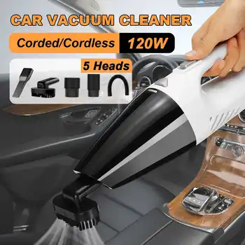 Auto Car Vaccum Cleaner 120W Wired Wireless Handheld USB Rechargeable Dust Collector Mini Vaccum Cleaners for Car Home 
Auto Car Vaccum Cleaner 120W Wired Wireless Handheld USB Rechargeable Dust Collector Mini Vaccum Cleaners for Car Home