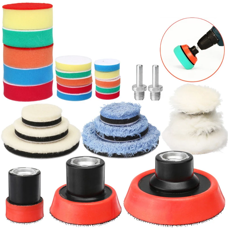 29pcs/Set Eashable Buffing Waxing Polishing Sponge Backing Pads For Car Polisher Drill Hand And Power Tool Accessories
29pcs/Set Eashable Buffing Waxing Polishing Sponge Backing Pads For Car Polisher Drill Hand And Power Tool Accessories