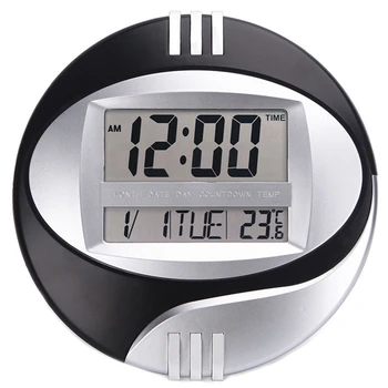Temperature Display Digital Wall Electronic Clock LCD Moderne Calendar LED Bracket Watch Mute Of Home Office Decoration Black
Temperature Display Digital Wall Electronic Clock LCD Moderne Calendar LED Bracket Watch Mute Of Home Office Decoration Black