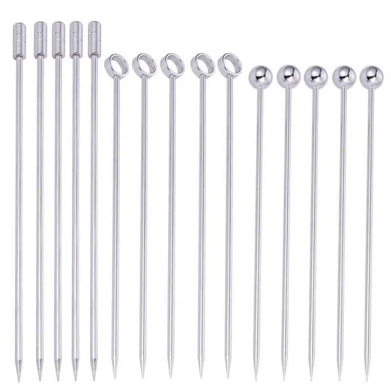 Stainless Steel Cocktail Picks Martini Set (Pack of 15) | Дом и сад