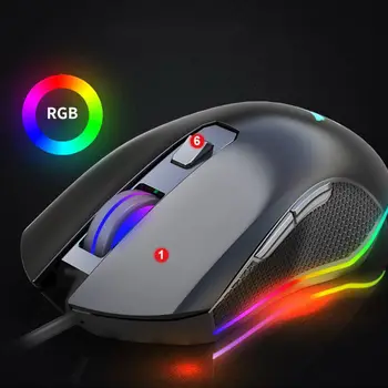 Wired Gaming Mouse Programmable Computer Mouse LED Light Ergonomic Design Gaming Room Professional Gamer Mouse
Wired Gaming Mouse Programmable Computer Mouse LED Light Ergonomic Design Gaming Room Professional Gamer Mouse