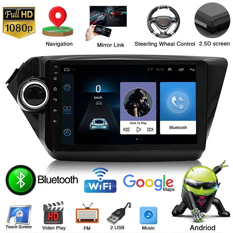 Wifi 1+16G/2+32G 2din Android 9.1 Car Multimedia Player for KIA K2 Navigation 9" Touch Screen Auto Stereo Car Gps Bluetooth FM
Wifi 1+16G/2+32G 2din Android 9.1 Car Multimedia Player for KIA K2 Navigation 9" Touch Screen Auto Stereo Car Gps Bluetooth FM