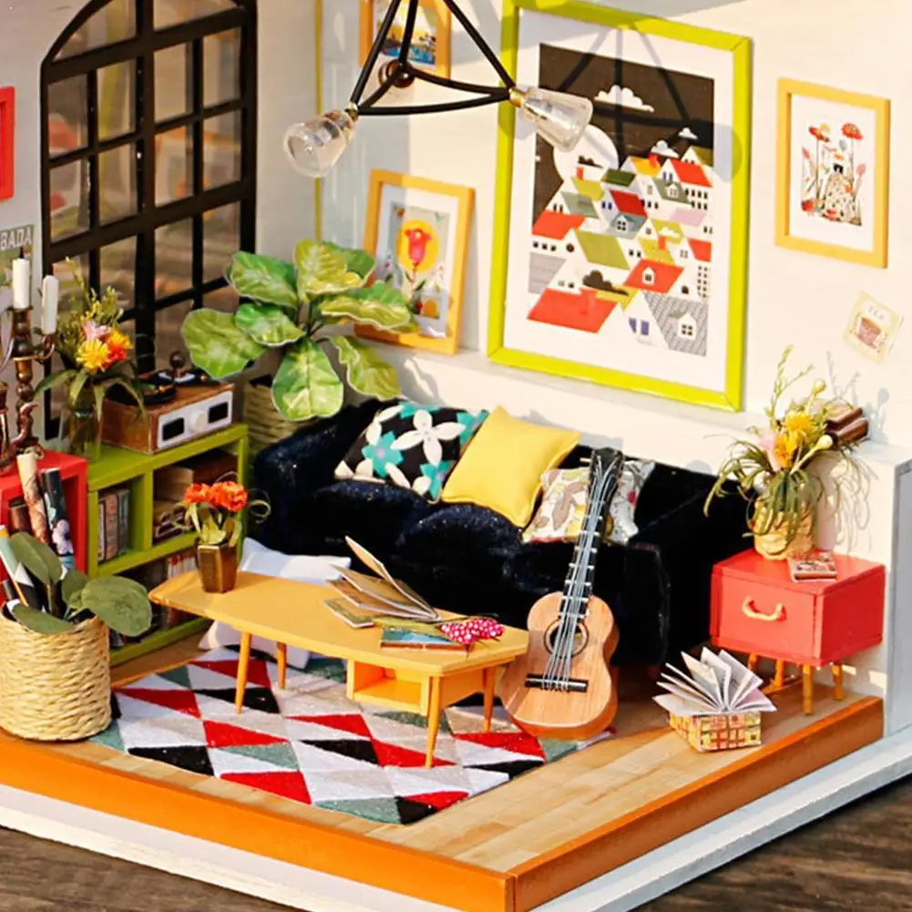 New DIY Kevin's Studio with Furniture Children Adult Miniature Model Cottage Kits Toy Wooden House Doll Building DIY Dollho I2O5
New DIY Kevin's Studio with Furniture Children Adult Miniature Model Cottage Kits Toy Wooden House Doll Building DIY Dollho I2O5