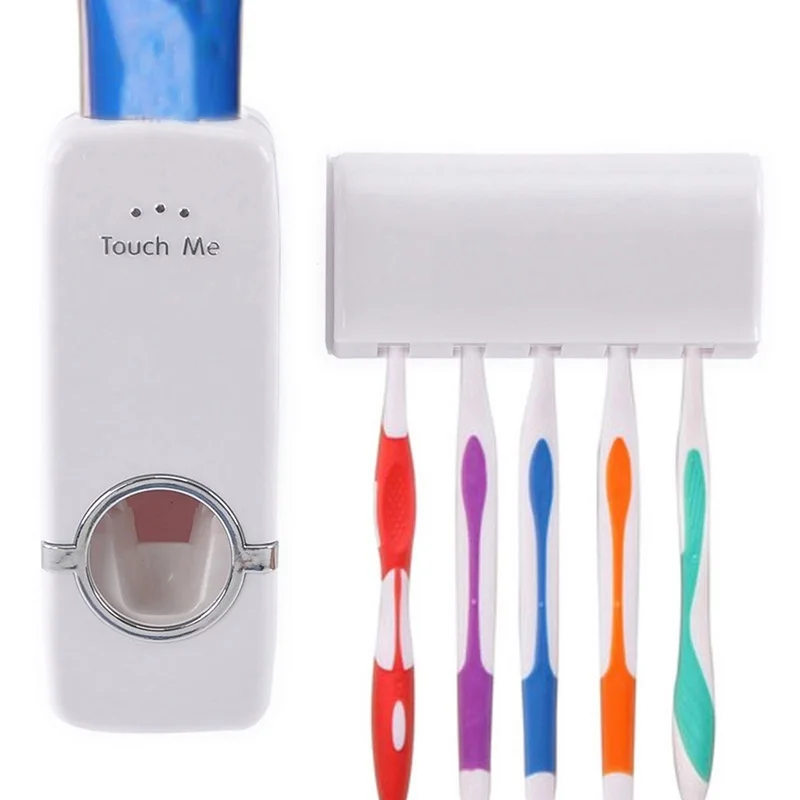 Automatic Toothpaste Dispenser Dust-proof Toothbrush Holder Wall Mount Stand Bathroom Set Toothpaste Squeezers Tooth #T
Automatic Toothpaste Dispenser Dust-proof Toothbrush Holder Wall Mount Stand Bathroom Set Toothpaste Squeezers Tooth #T