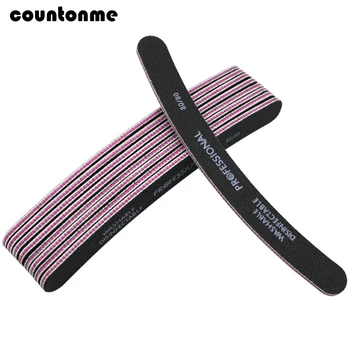 10PCS Professional Curved Nail Art Buffer 80/80 Black Sanding Nail Files UV Gel Polisher Manicure Pedicure Glitter Tools Supply 
10PCS Professional Curved Nail Art Buffer 80/80 Black Sanding Nail Files UV Gel Polisher Manicure Pedicure Glitter Tools Supply