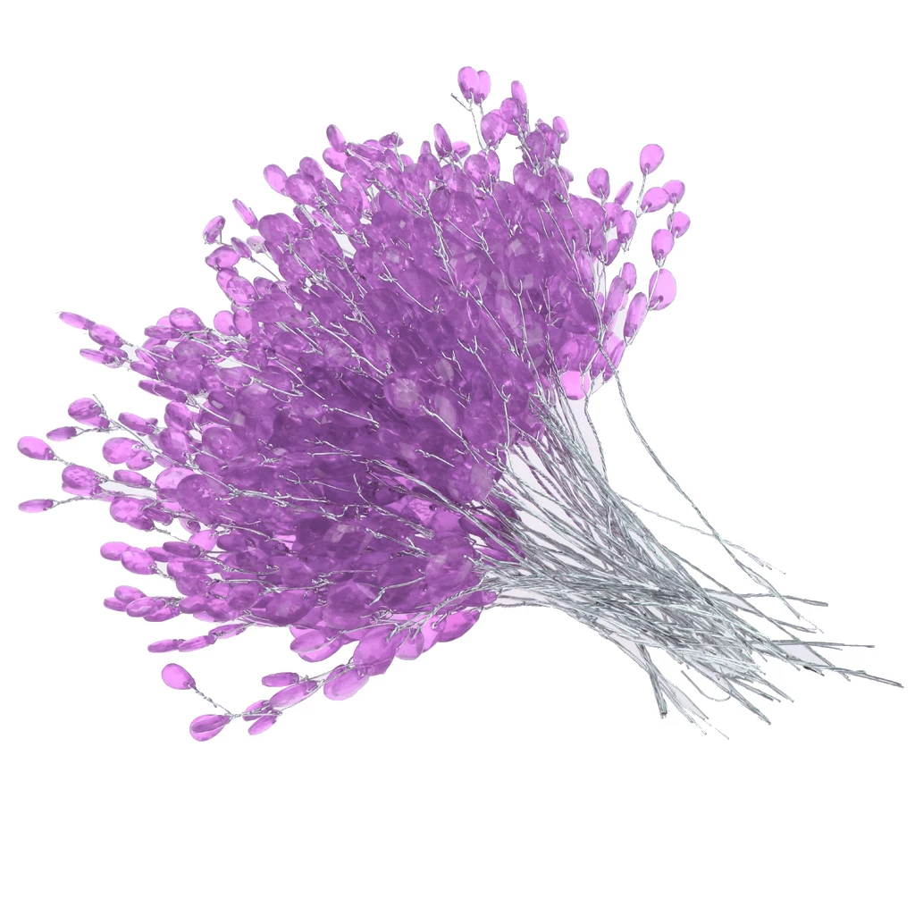 50pcs Water Drop Artificial Acrylic Flower Picks Crystal Diamante Flower Branches For Party Wedding Floral Decoration 50pcs Water Drop Artificial Acrylic Flower Picks Crystal Diamante Flower Branches For Party Wedding Floral Decoration