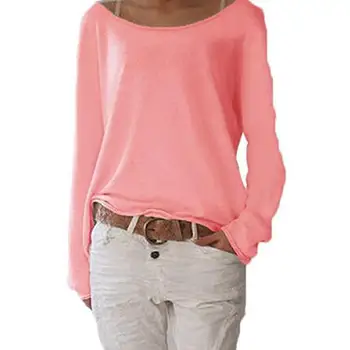 tshirt Solid Color Round Neck Long Sleeve Women Casual Spring Autumn T-shirt Top футболки женские летние футболка 2020 женская 
tshirt Solid Color Round Neck Long Sleeve Women Casual Spring Autumn T-shirt Top футболки женские летние футболка 2020 женская