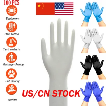

100PCS Disposable Gloves Latex Dishwashing Gloves Universal For Left and Right Hand Multi-color Optional Work Garden Gloves