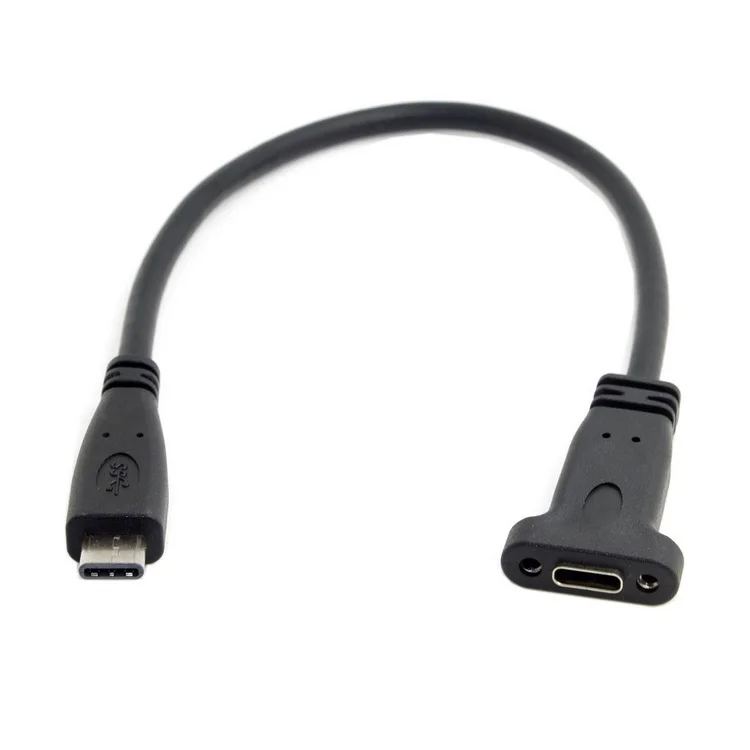 USB-C USB 3.1 Type C Male to Female Extension Data Cable with Panel Mount Screw Hole Length: 20cm Type C connector is the new
USB-C USB 3.1 Type C Male to Female Extension Data Cable with Panel Mount Screw Hole Length: 20cm Type C connector is the new