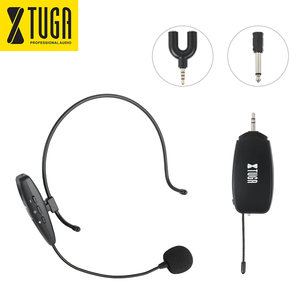 XTUGA UHF Wireless Headset Microphone System, Rechargeable Transmitter & Receiver, plug and play Headset and Handheld 2 in 1,
XTUGA UHF Wireless Headset Microphone System, Rechargeable Transmitter & Receiver, plug and play Headset and Handheld 2 in 1,