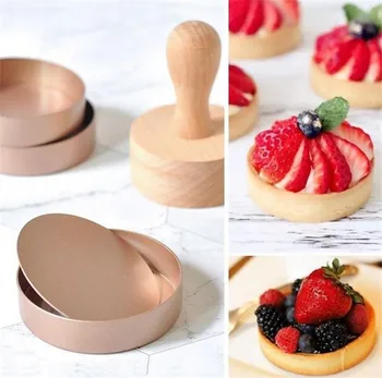 

Wood Egg Tart Pusher Double Side Tart Tamper Pastry Pusher Wooden Eggtart Mold for Eggtart Mold Round Tart Pie Pie Bottom Baking