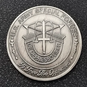 US. Army Special Forces De Oppressoliber Commemorative Coin Berets Challenge Metal Coins Army Fan Collectible Gifts 
US. Army Special Forces De Oppressoliber Commemorative Coin Berets Challenge Metal Coins Army Fan Collectible Gifts