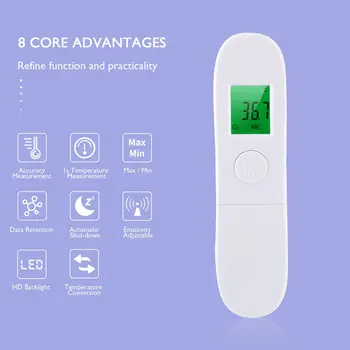 Handheld Portable Non-Contact Infrared Thermometer High Precision Thermometer Temperature Meter Tool LCD memory function
Handheld Portable Non-Contact Infrared Thermometer High Precision Thermometer Temperature Meter Tool LCD memory function
