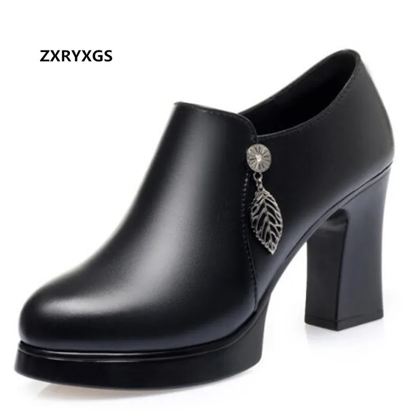 ZXRYXGS 2024 Top Cowhide Black Pumps Platform Non-slip Deep Mouth Leather Shoes Elegance Fashionable Shoes Women High Heel Shoes
ZXRYXGS 2024 Top Cowhide Black Pumps Platform Non-slip Deep Mouth Leather Shoes Elegance Fashionable Shoes Women High Heel Shoes