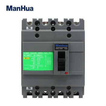 Manhua EZC 4 Poles Breaking Capacity 100A MMC100N Short Circuit Protection Overload Protection Moulded Case Circuit Breaker
Manhua EZC 4 Poles Breaking Capacity 100A MMC100N Short Circuit Protection Overload Protection Moulded Case Circuit Breaker
