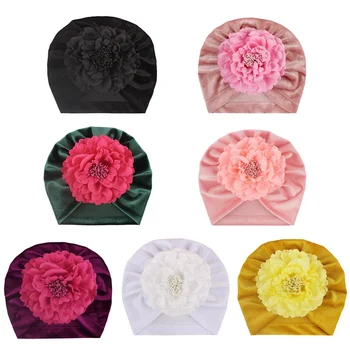 Velvet Big Flower Hats For Child Boys Girls Autumn And Winter Handmade Knotted Indian Hats Baby Caps Headwear
Velvet Big Flower Hats For Child Boys Girls Autumn And Winter Handmade Knotted Indian Hats Baby Caps Headwear