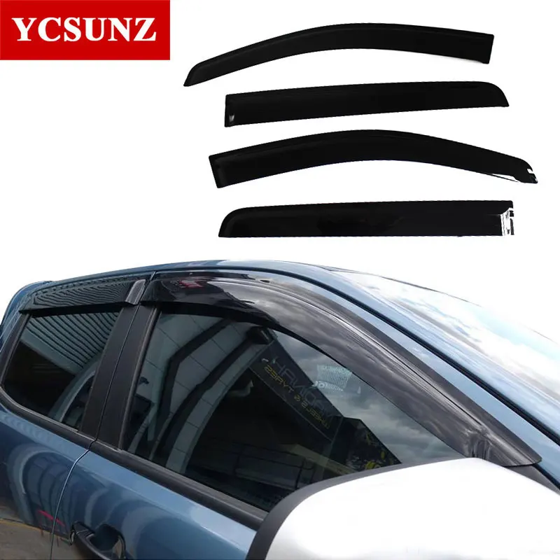 ВПРЫСКА Черный Автомобильный ветровой козырек Vent shade/rain/sun/guard Window дефлектор для