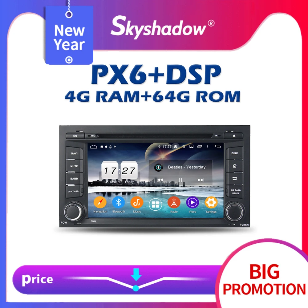 PX6 DSP TDA7851 IPS Android 11.0 4G +64GB Car DVD Player GPS Google map RDS Radio wifi Bluetooth 5.0 For VW seat LEON 2014-2017 |