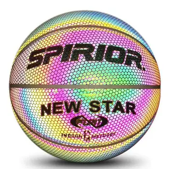 29.5in Holographic Glowing Reflective Basketball Lighted Flash Glow Basketball Perfect Night Game Toy Gift Indoor Outdoor Use
29.5in Holographic Glowing Reflective Basketball Lighted Flash Glow Basketball Perfect Night Game Toy Gift Indoor Outdoor Use