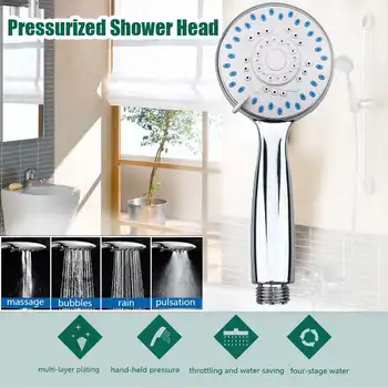 Hand-held booster shower head Four-function bathroom shower head Bathroom shower set
Hand-held booster shower head Four-function bathroom shower head Bathroom shower set