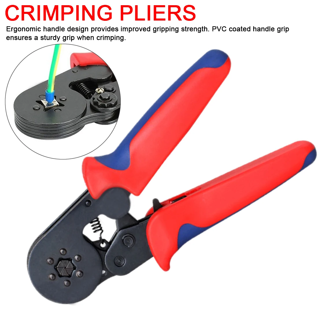 0.25-6mm 23-10AWG Quadrilateral Tube Bootlace Terminal Crimping Pliers Crimp Hand Tools HSC
0.25-6mm 23-10AWG Quadrilateral Tube Bootlace Terminal Crimping Pliers Crimp Hand Tools HSC