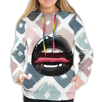 Autumn Winter Harajuku Print Pullover Thick Loose Women Black Lips Designs Hoodies Sweatshirt Female Casual Sweatshirts Custom 
Autumn Winter Harajuku Print Pullover Thick Loose Women Black Lips Designs Hoodies Sweatshirt Female Casual Sweatshirts Custom