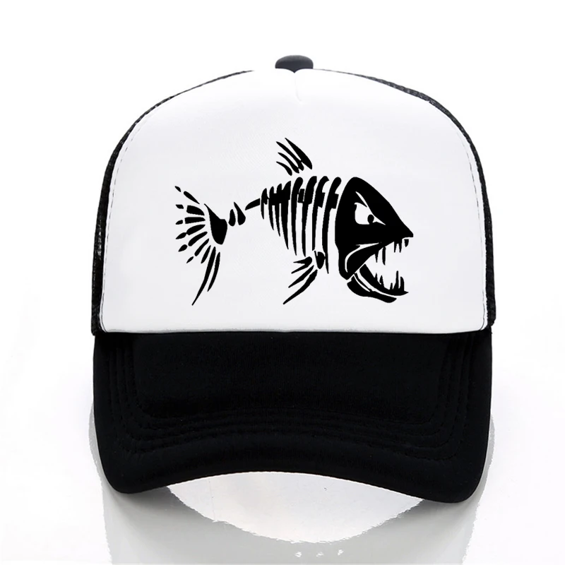 Skull Fish Bones Baseball cap Outdoor Fishings hat Men Cool Summer Mesh cap Fishing enthusiasts adjustable snapback hats bone
Skull Fish Bones Baseball cap Outdoor Fishings hat Men Cool Summer Mesh cap Fishing enthusiasts adjustable snapback hats bone
