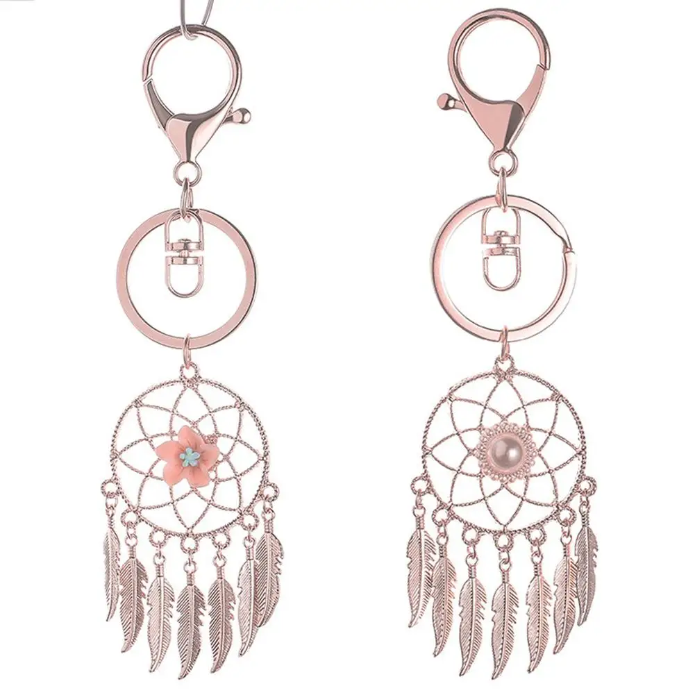 Rose Gold Keychain Dream Catcher Korea Style Dream Catcher Key Chain Bag Metal Pendant Girl Gift #AO
Rose Gold Keychain Dream Catcher Korea Style Dream Catcher Key Chain Bag Metal Pendant Girl Gift #AO
