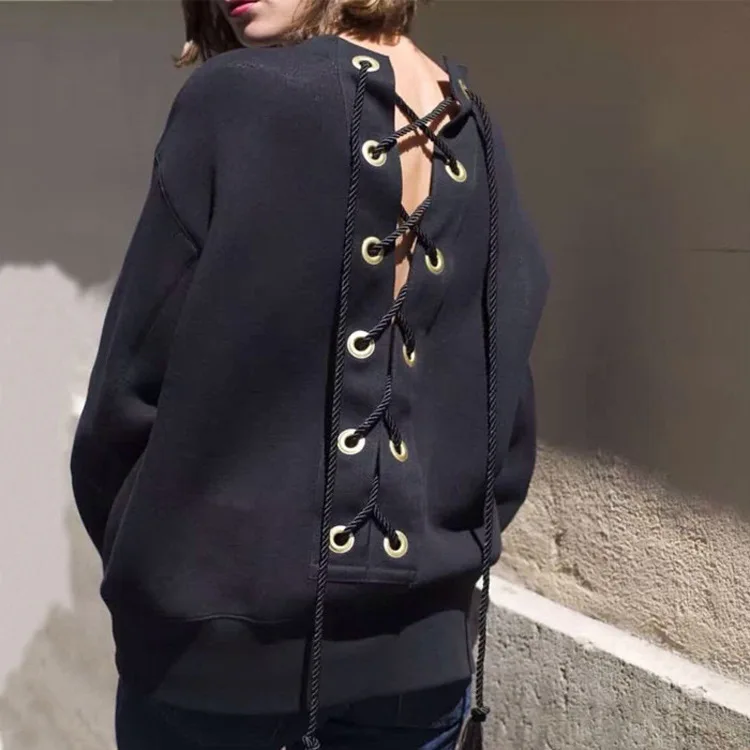 Woman Fashion Lace-up Woman Hoodies Drop Shipping Woman Clothes 2020 Spring Autumn Sweatshirt
Woman Fashion Lace-up Woman Hoodies Drop Shipping Woman Clothes 2020 Spring Autumn Sweatshirt