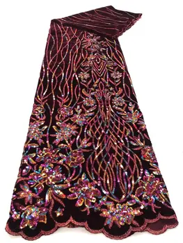 African Lace Fabric 2020 High Quality Velvet Fabric With Sequins Fashionable Inspired Wear For Occasions Celebrants 
African Lace Fabric 2020 High Quality Velvet Fabric With Sequins Fashionable Inspired Wear For Occasions Celebrants