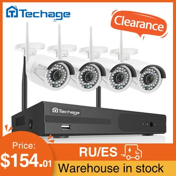 Techage 4CH NVR 1080P Wifi Camera System Audio Record Wireless IP Cameras Outdoor Waterproof CCTV Security Surveillance Set 1TB
Techage 4CH NVR 1080P Wifi Camera System Audio Record Wireless IP Cameras Outdoor Waterproof CCTV Security Surveillance Set 1TB
