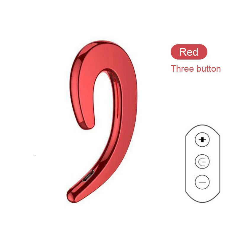 Фото CHYI Bluetooth-гарнитура 4 0 модные наушники с ушным крючком красные мини Беспроводные