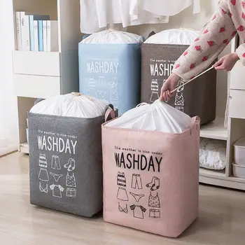 Cotton Fabric zang yi lou Dust Large Foldable zang yi lou shou na kuang Accommodating Laundry Basket Laundry Storage Basket
Cotton Fabric zang yi lou Dust Large Foldable zang yi lou shou na kuang Accommodating Laundry Basket Laundry Storage Basket