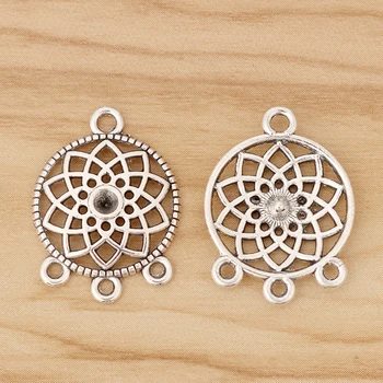 30 Pieces Tibetan Silver Dream Catcher Connector Charms Pendants for Necklace Earring Jewellery Making Accessories 
30 Pieces Tibetan Silver Dream Catcher Connector Charms Pendants for Necklace Earring Jewellery Making Accessories