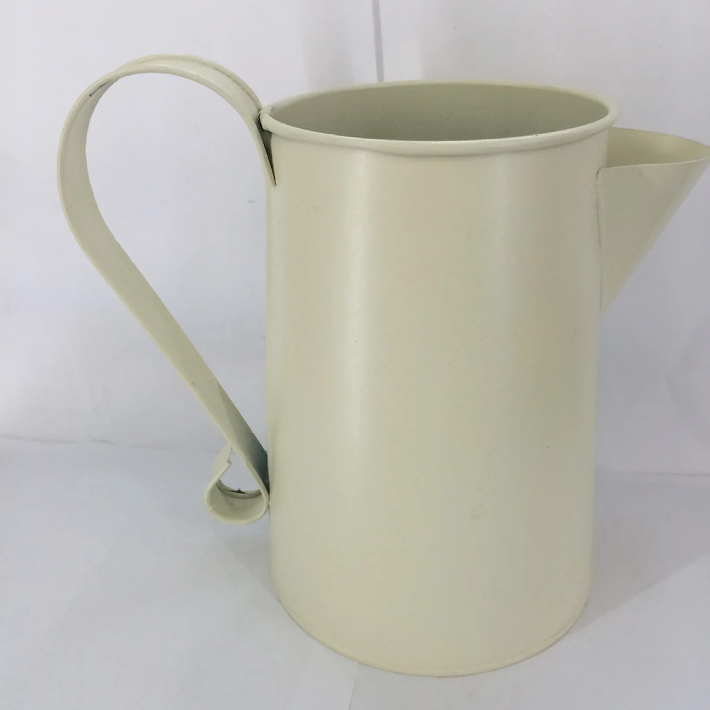 Country Style Metal Vase Flower Pot Jug Holder Wedding Centre Piece WELCOME Country Style Metal Vase Flower Pot Jug Holder Wedding Centre Piece WELCOME