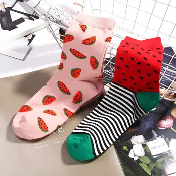 1 Pair Watermelon Print Cotton Funny Socks Women Male Fashion Casual Style Women Autumn Winter Warm Harajuku Sock
1 Pair Watermelon Print Cotton Funny Socks Women Male Fashion Casual Style Women Autumn Winter Warm Harajuku Sock