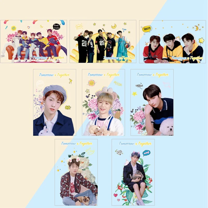 8Pcs/Set TXT TOMORROW X TOGETHER Album PVC Transparent LOMO Cards Self Made Paper Photo Card
8Pcs/Set TXT TOMORROW X TOGETHER Album PVC Transparent LOMO Cards Self Made Paper Photo Card