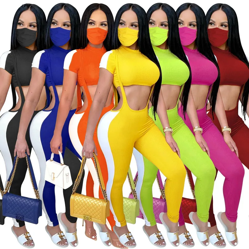 Echoine Women Three Piece Set Knitted Mini Tee Tops Patchwork Casual Overall Romper Jogger Pants Suits Tracksuit Matching Set
Echoine Women Three Piece Set Knitted Mini Tee Tops Patchwork Casual Overall Romper Jogger Pants Suits Tracksuit Matching Set