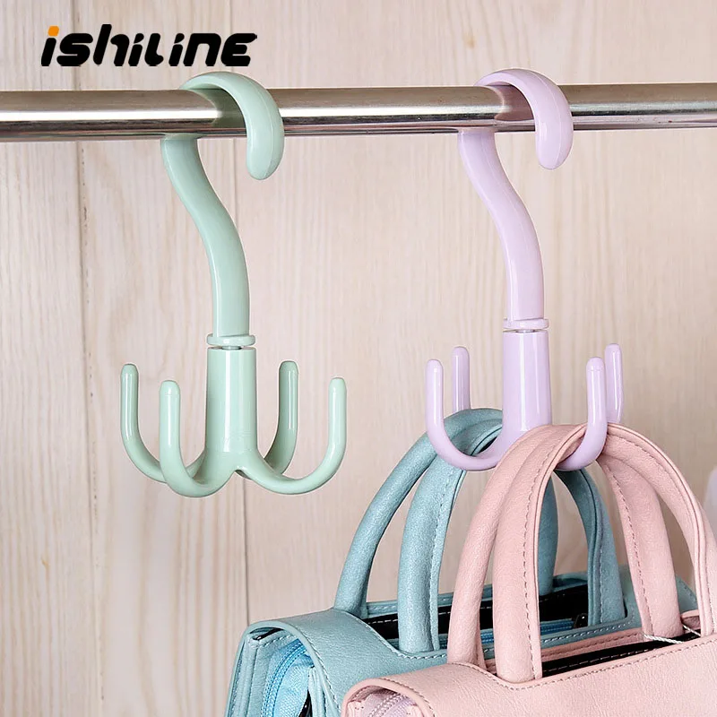 360 Degree Rotatable Rack Four-Claw Multi-Purpose Bag Scarves Scarf Tie Hat Hook Drying Shoe Rack Storage Rack
360 Degree Rotatable Rack Four-Claw Multi-Purpose Bag Scarves Scarf Tie Hat Hook Drying Shoe Rack Storage Rack