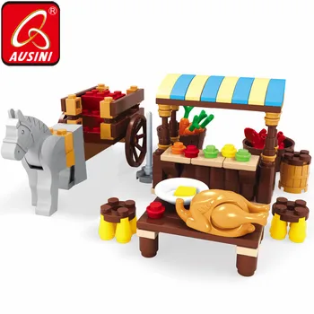 AUSINI Farm Carriage Pull Truck Building Blocks Farmer Figures Toys for Children Stall Hawker Creator Model Kids Playthings Boys 
AUSINI Farm Carriage Pull Truck Building Blocks Farmer Figures Toys for Children Stall Hawker Creator Model Kids Playthings Boys