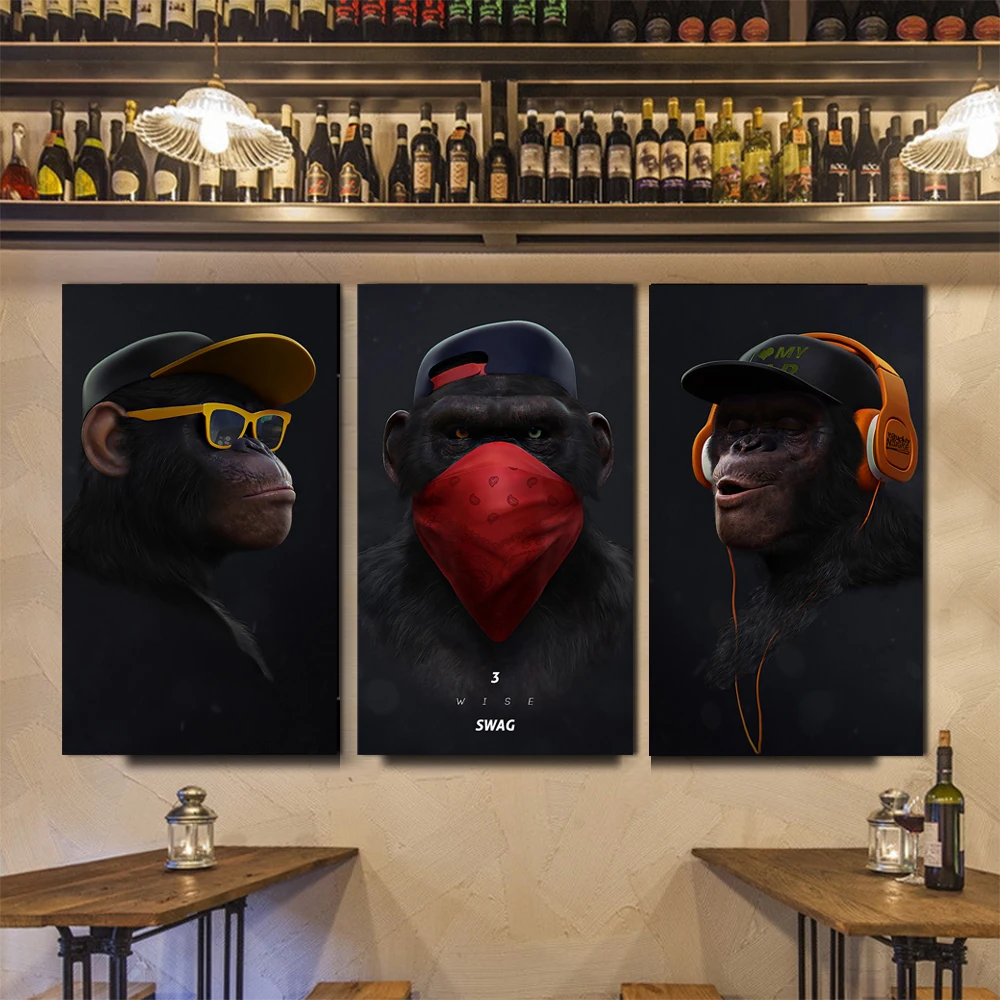 Thinking Mask Monkey with Glasses Headphone Posters and Prints Animal Canvas Painting Wall Picture for Living Room Cuadros
Thinking Mask Monkey with Glasses Headphone Posters and Prints Animal Canvas Painting Wall Picture for Living Room Cuadros