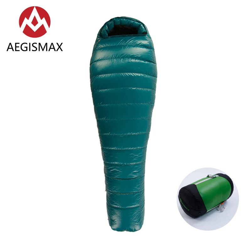 AEGISMAX M3 Ultralight Outdoor Camping Three Season Mummy Type Keep Warm Down Sleeping Bag 800FP White Goose Down Hiking Bag
AEGISMAX M3 Ultralight Outdoor Camping Three Season Mummy Type Keep Warm Down Sleeping Bag 800FP White Goose Down Hiking Bag