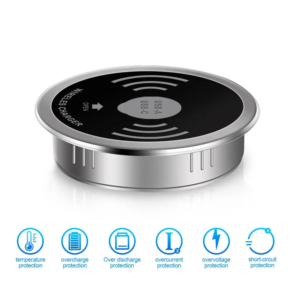 3 in 1 QI Wireless Charger Embedded Desktop wireless Charging for Xiaomi huawei iPhone x 8plus Samsung s9 S7 S8 phone charging
3 in 1 QI Wireless Charger Embedded Desktop wireless Charging for Xiaomi huawei iPhone x 8plus Samsung s9 S7 S8 phone charging