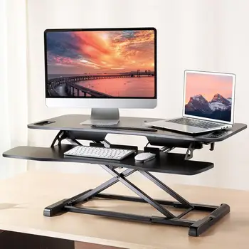 Stand-up desk liftable computer desk notebook desktop mobile folding workbench 
Stand-up desk liftable computer desk notebook desktop mobile folding workbench