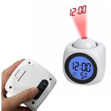 Home Clock Projection Digital Weather New Creative Attention LCD Snooze Clock Bell Alarm Display Backlight LED Projector
Home Clock Projection Digital Weather New Creative Attention LCD Snooze Clock Bell Alarm Display Backlight LED Projector