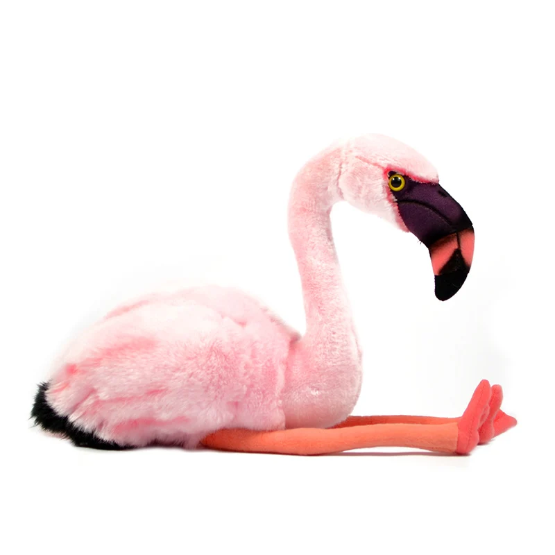 Симпатичная редкая реальная жизнь фламинго птица животное плюшевая игрушка