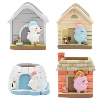 Lovely Small House Flower Pot Resin Flower Pot Succulent Plant Pot Home Micro Landscape Potted Desktop Mini Home/Office Decor
Lovely Small House Flower Pot Resin Flower Pot Succulent Plant Pot Home Micro Landscape Potted Desktop Mini Home/Office Decor