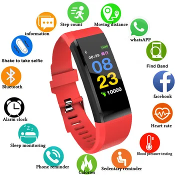 Original Color Screen Smart Bracelet Heart Rate Monitor sports Fitness Tracker for IOS Android hua we PK ID115PLUS Y5 Smart Band
Original Color Screen Smart Bracelet Heart Rate Monitor sports Fitness Tracker for IOS Android hua we PK ID115PLUS Y5 Smart Band