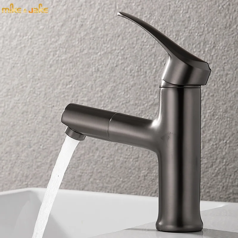 Pull out bathroom faucet single handle hot and cold gunmetal basin mixer waterfall basin crane mixer matte gray sink tap
Pull out bathroom faucet single handle hot and cold gunmetal basin mixer waterfall basin crane mixer matte gray sink tap